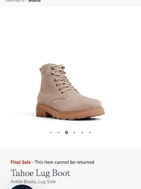 Sperry Tahoe Lug Boot in Taupe with Gum Sole
